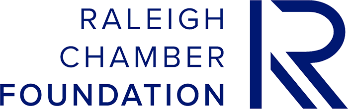 Raleigh Chamber Foundation Logo - Dark blue sans-serif type
